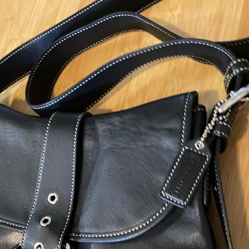 Vintage Coach Soho Buckle Flap Leather Shoulder & Crossbody Bag Style No. 9480 - Picture 5 of 16